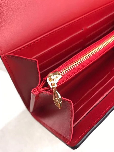 Louis Vuitton Patent Calf Leather LOUISE WALLET M64550 Red