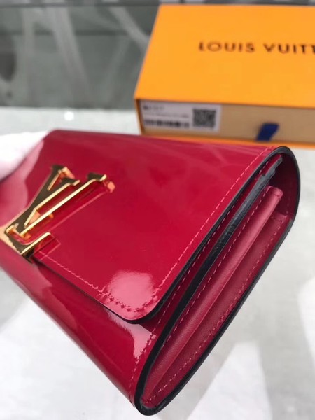 Louis Vuitton Patent Calf Leather LOUISE WALLET M64550 Rose