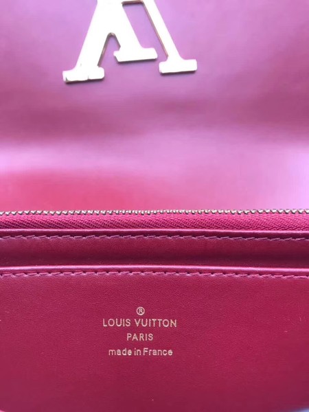 Louis Vuitton Patent Calf Leather LOUISE WALLET M64550 Wine