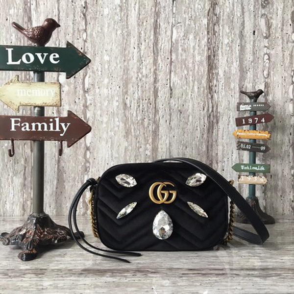 Gucci GG Marmont mini Bag 448065 Black