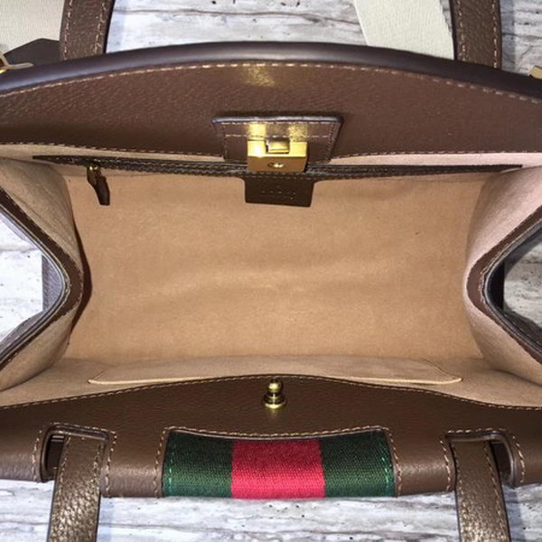 Gucci GucciTotem Medium Top Handle Bag 505342 Brown