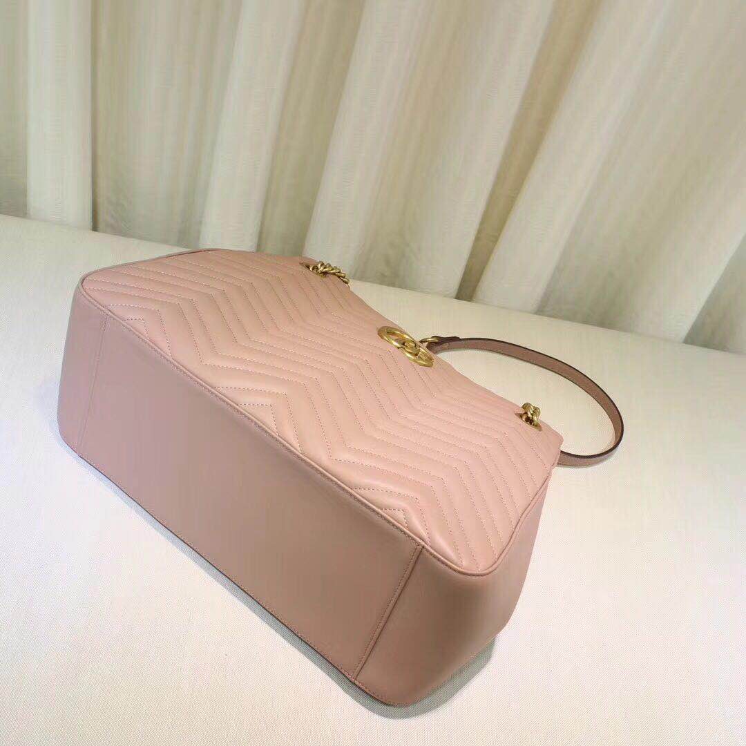 Gucci Marmont Medium Matelasse Shoulder Bag 447627 Pink