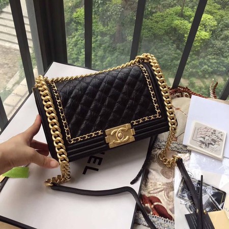 Boy Chanel Flap Bag Original Leather B67086 Black