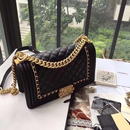 Boy Chanel Flap Bag Original Leather B67086 Black