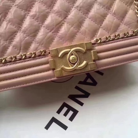 Boy Chanel Flap Bag Original Leather B67086 Pink