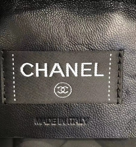 Chanel Backpack Original Sheepskin Leather A33002 Black