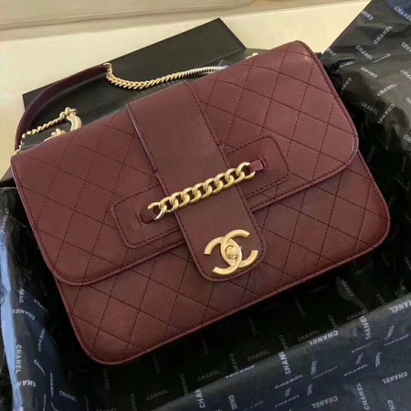 Chanel Classic Flap Bag Original Sheepskin Leather A33657 Wine