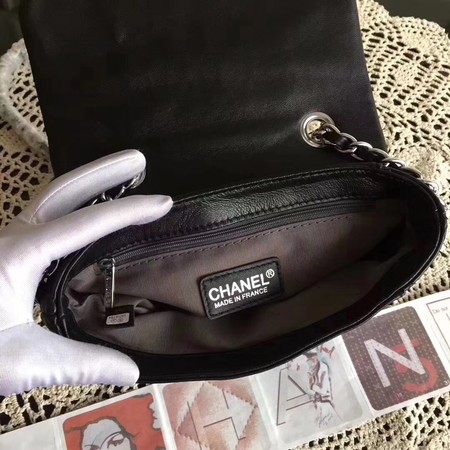 Chanel Classic Flap Bag Sheepskin Leather A33658 Black