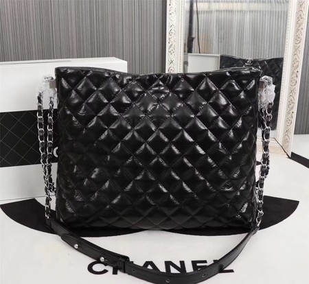 Chanel Shoulder Bag Calfskin Leather A33655 Black