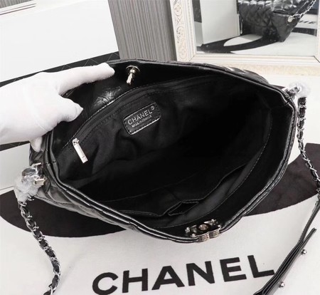 Chanel Shoulder Bag Calfskin Leather A33655 Black