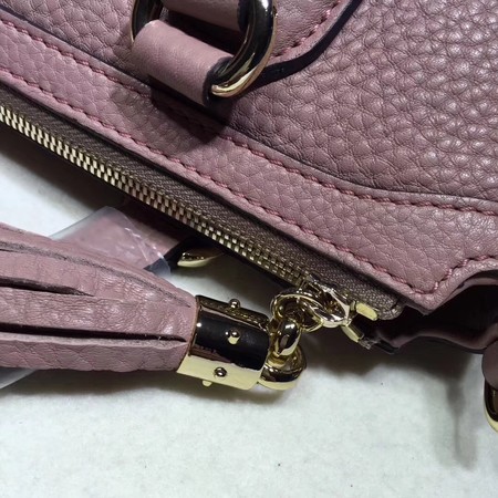 Gucci Calf Leather Soho Top Handle Bag 308362 Pink