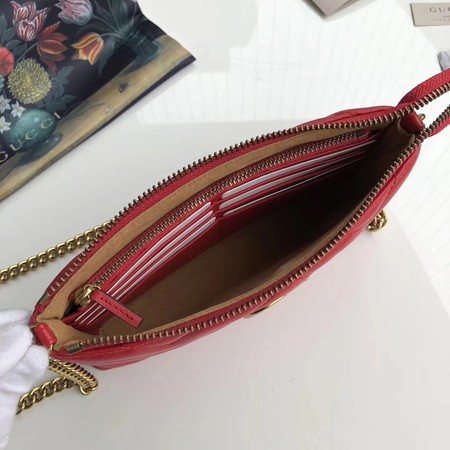 Gucci GG Marmont mini Chain Bag 443447 Red