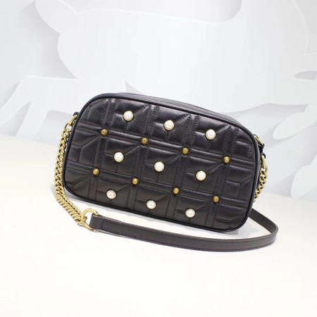 Gucci GG Marmont Small Shoulder Bag 447632 Black