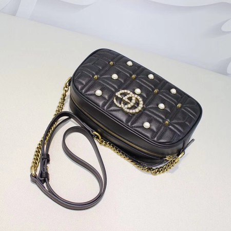 Gucci GG Marmont Small Shoulder Bag 447632 Black