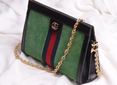 Gucci Ophidia Embroidered Medium Shoulder Bag 503876 Green