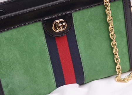 Gucci Ophidia Embroidered Medium Shoulder Bag 503876 Green