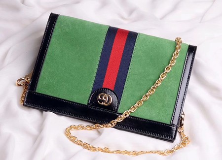 Gucci Ophidia Embroidered Medium Shoulder Bag 503876 Green