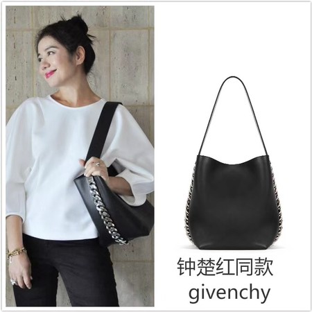 Givenchy Saddle Bag Calfskin Leather G06634 Black