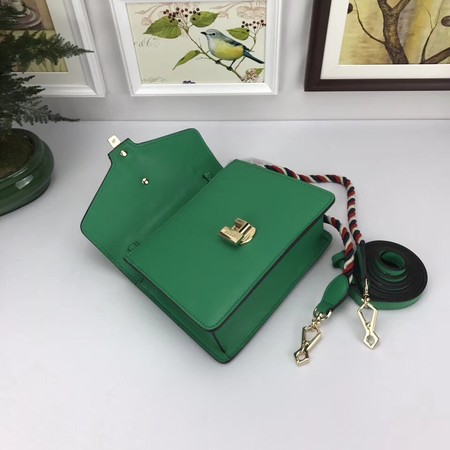 Gucci Sylvie Lather mini Bag 470270 Green