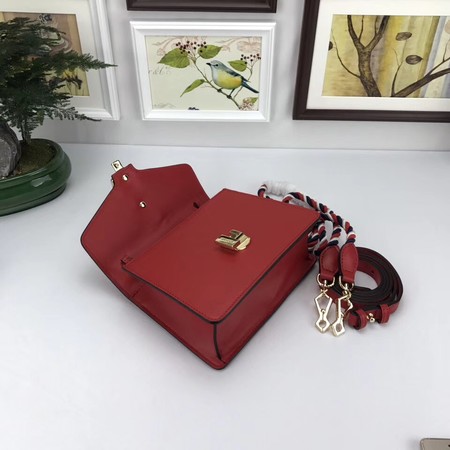 Gucci Sylvie Lather mini Bag 470270 Red