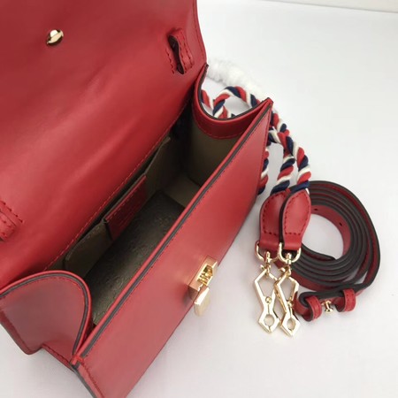 Gucci Sylvie Lather mini Bag 470270 Red