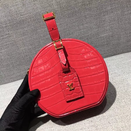 Louis Vuitton Croco Leather PETITE BOITE CHAPEAU M43516 Red