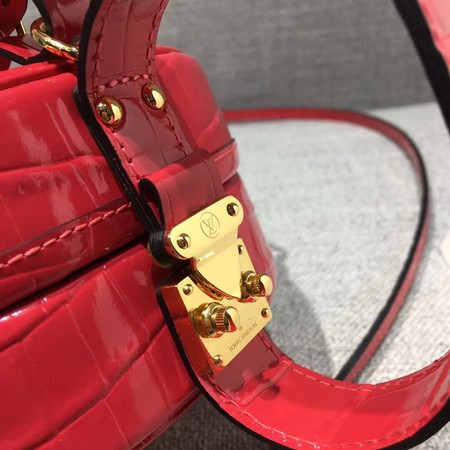 Louis Vuitton Croco Leather PETITE BOITE CHAPEAU M43516 Red