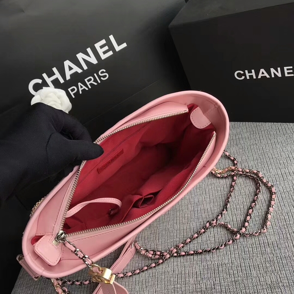 Chanel Gabrielle Shoulder Bag Original Python Leather A93842 Pink