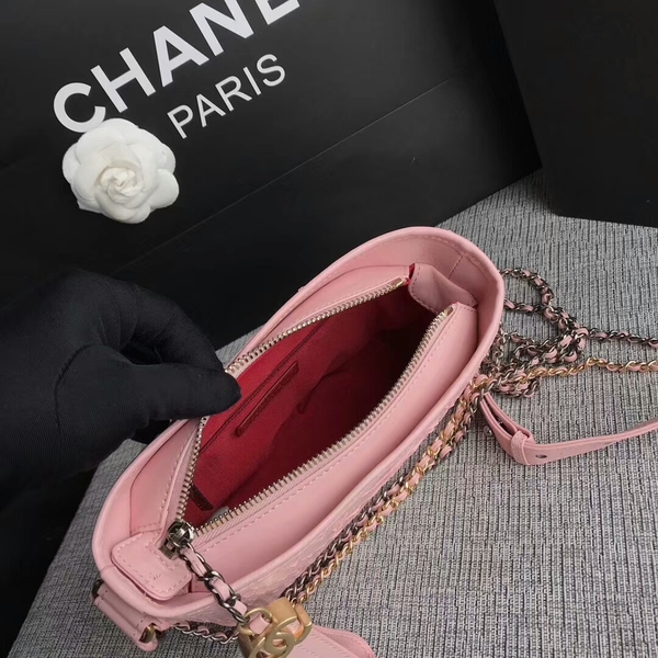 Chanel Gabrielle Mini Shoulder Bag Original Python Leather 8122A Pink