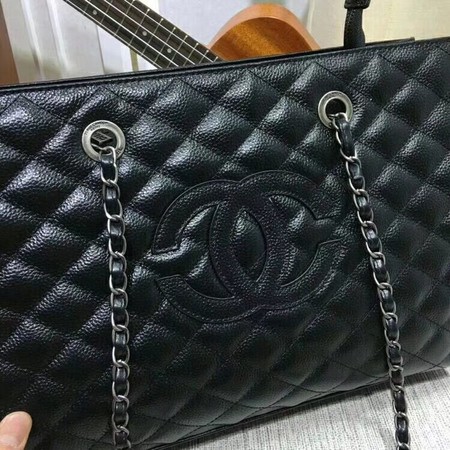 Chanel Shoulder Bag Sheepskin Leather A33261 Black