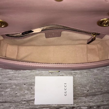 Gucci GG Marmont matelasse Mini Bag 446744 Pink