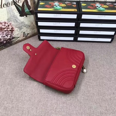 Gucci GG Marmont matelasse Mini Bag 476809 Red