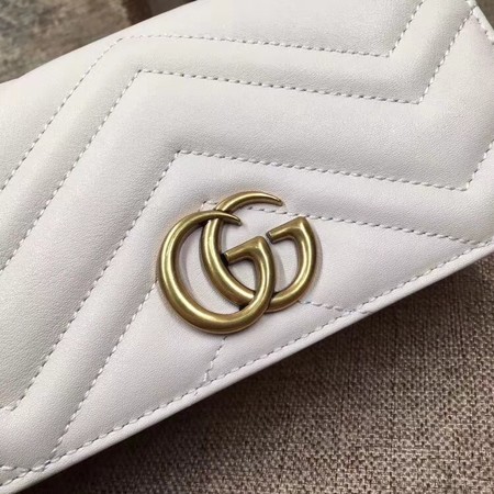 Gucci GG Marmont Mini Bag 488426 White