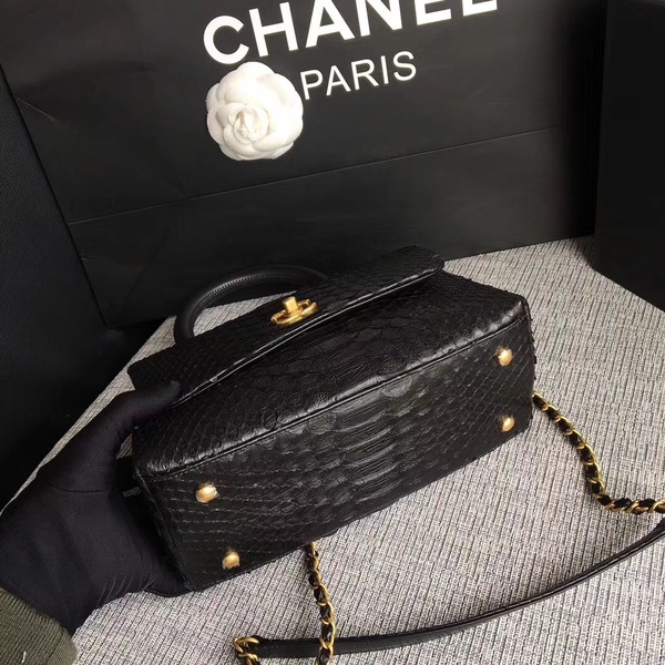 Chanel Original Python Leather Tote Bag 8119A