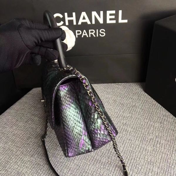 Chanel Original Python Leather Tote Bag 8119C