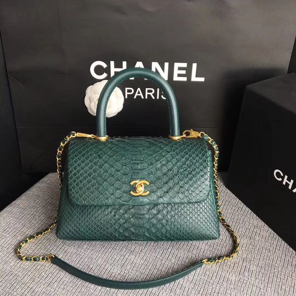 Chanel Original Python Leather Tote Bag 8119D