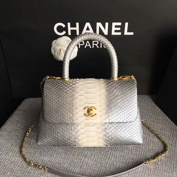 Chanel Original Python Leather Tote Bag 8119F