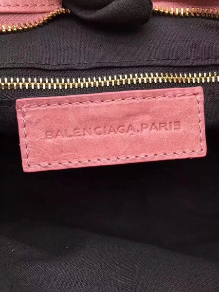 Balenciaga Giant City Gold Studs Handbag 084333 Pink