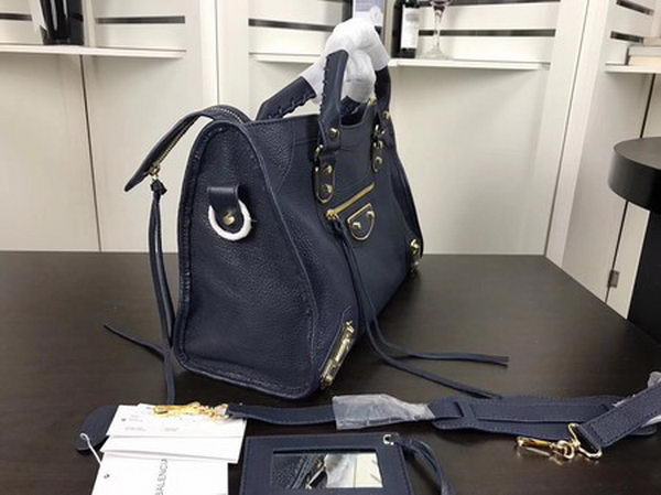 Balenciaga Giant City Gold Studs Handbag B084334 Blue