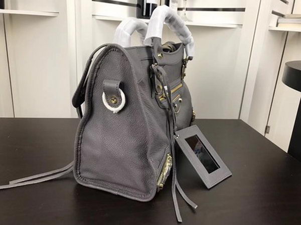 Balenciaga Giant City Gold Studs Handbag B084334 Grey