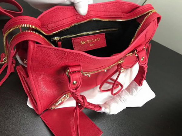 Balenciaga Giant City Gold Studs Handbag B084335 Red