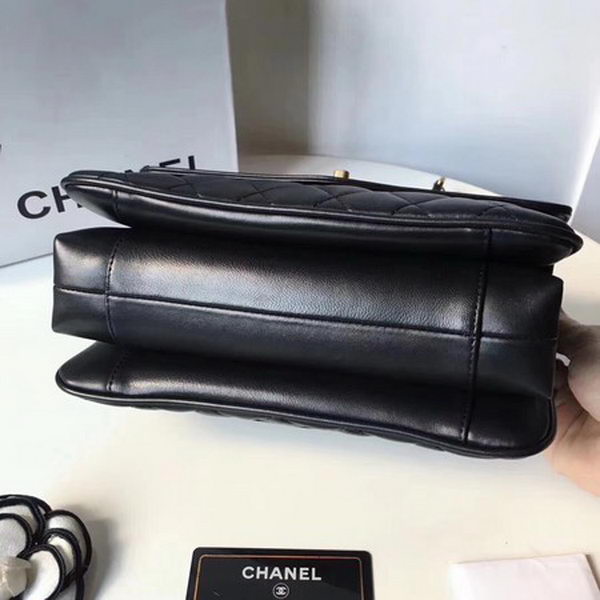 Chanel Classic Shoulder Bag Original Sheepskin Leather A57028 Black