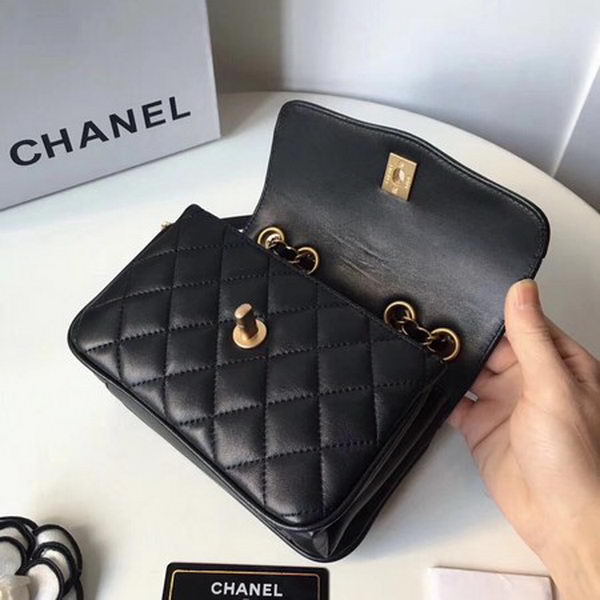 Chanel Classic Shoulder Bag Original Sheepskin Leather A57029 Black