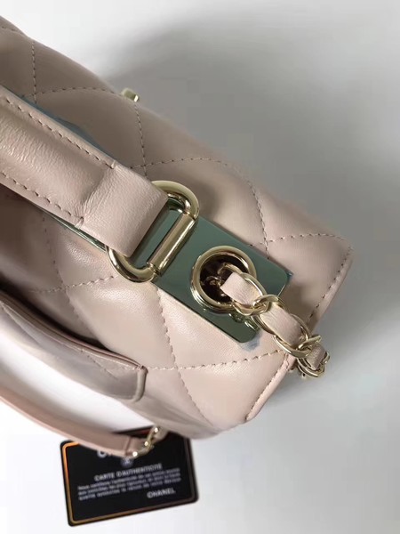 Chanel Classic Top Handle Bag Sheepskin Leather CHA2371 OffWhite