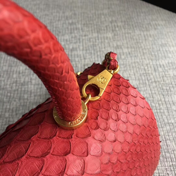 Chanel Original Python Leather Tote Bag 8119I