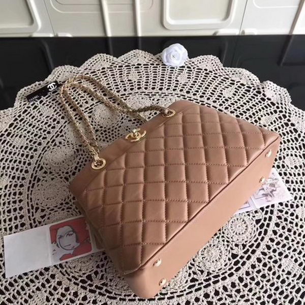 Chanel Shoulder Bag Sheepskin Leather CHA3369 Apricot