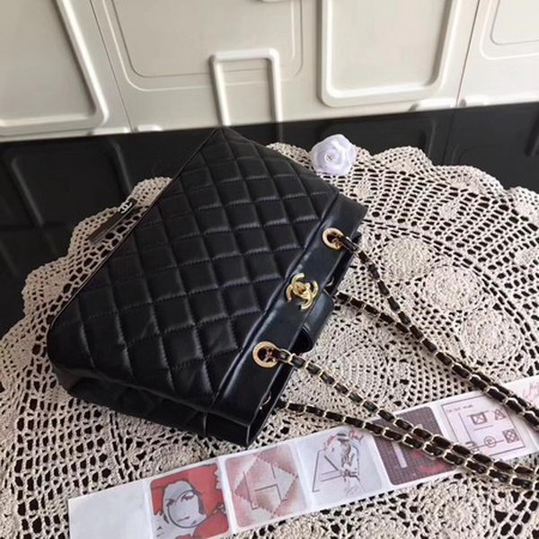 Chanel Shoulder Bag Sheepskin Leather CHA3369 Black