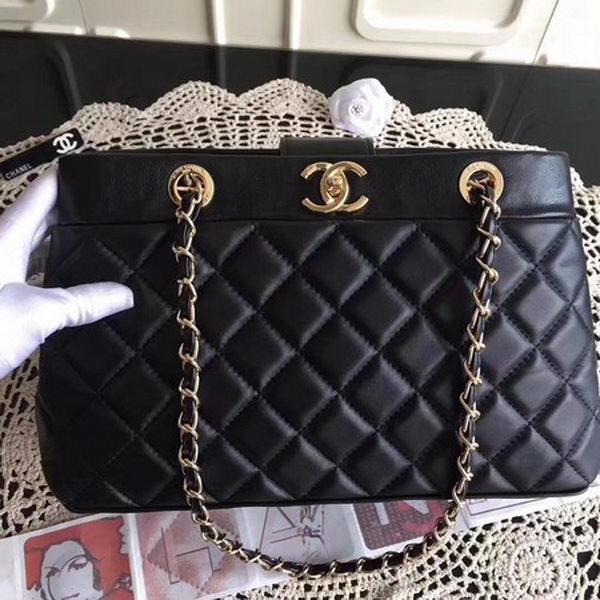 Chanel Shoulder Bag Sheepskin Leather CHA3369 Black