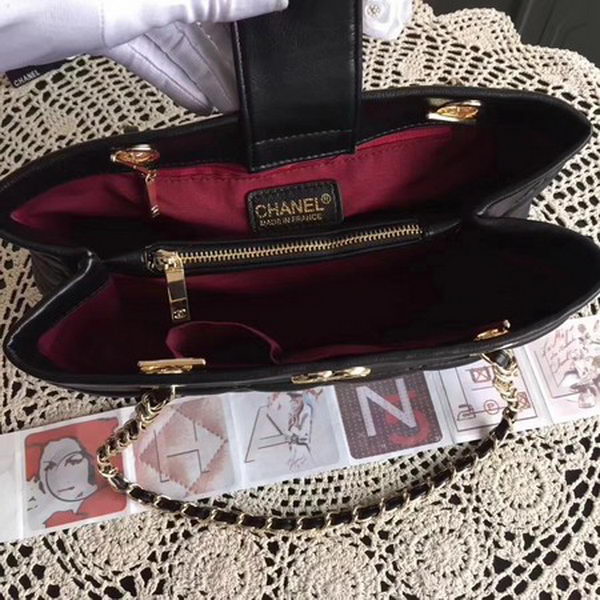 Chanel Shoulder Bag Sheepskin Leather CHA3369 Black