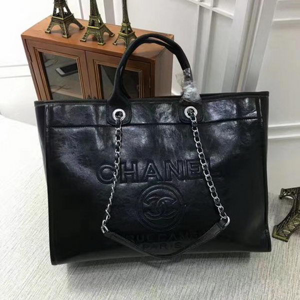 Chanel Tote Bag Calfskin Leather CHA3626 Black